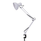 Klemlamp met Lange Zwenkarm Verstelbare Bureaulamp met Klem Architectenlamp van Metaal voor Bureau | Slaapkamer en Werkplek