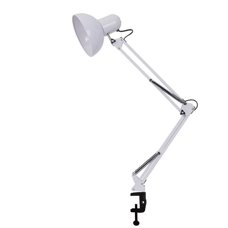 Klemlamp met Lange Zwenkarm Verstelbare Bureaulamp met Klem Architectenlamp van Metaal voor Bureau | Slaapkamer en Werkplek