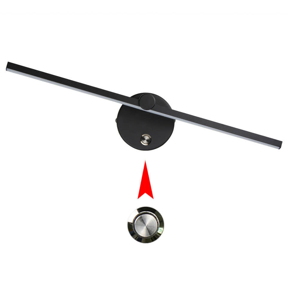 Minimalistische LED Wandlamp met Lange Lichtbalk van Aluminium | Spiegellamp en Bedlamp met of Zonder Schakelaar voor Slaapkamer | Woonkamer en Hal