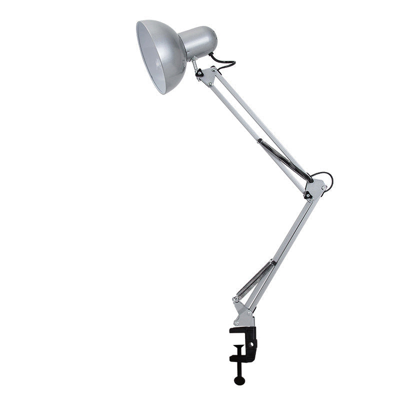Klemlamp met Lange Zwenkarm Verstelbare Bureaulamp met Klem Architectenlamp van Metaal voor Bureau | Slaapkamer en Werkplek