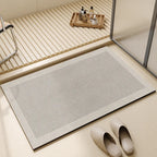 Sneldrogende Badmat Absorberend Antislip Badkamermat met Rubberen Onderkant Dunne Oprolbare Badmat voor Badkamer | Douche en Keuken