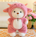 Pluche Teddybeer in Dierenpakje | Zachte Knuffelbeer met Capuchon voor Kinderen en Kinderkamer | Cadeau voor Verjaardag