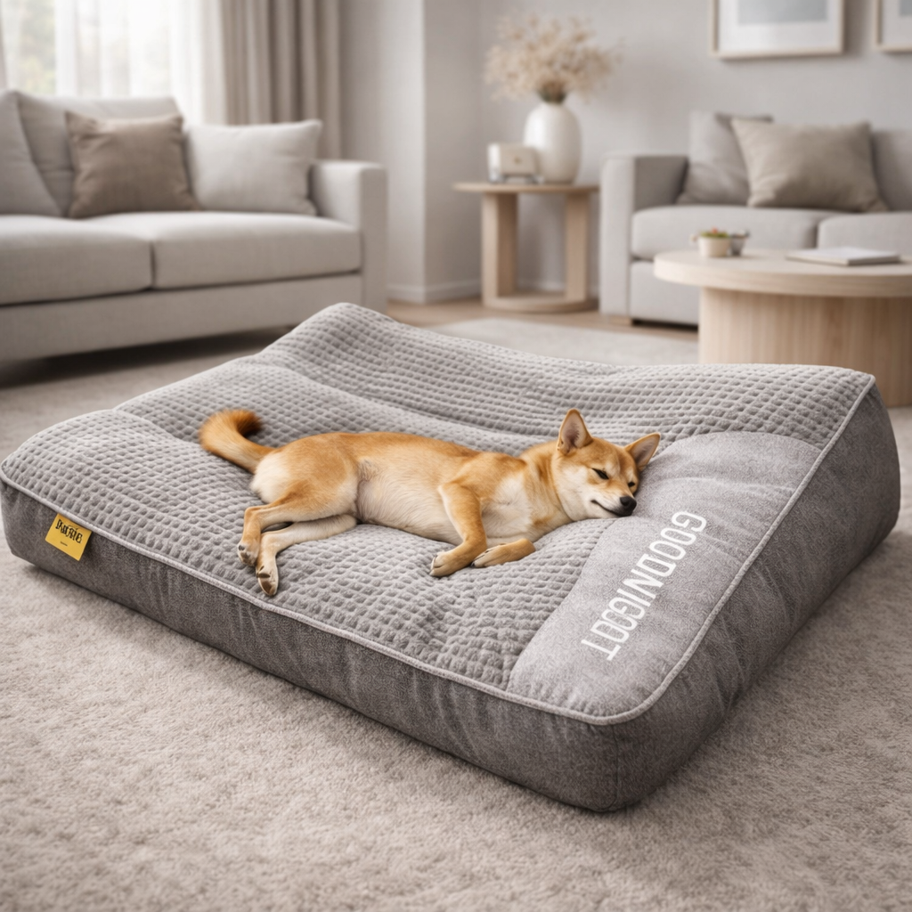 Hondenkussen met Hoofdsteun en Verhoogde Rand | Groot Hondenbed van Zacht Fluweel met Afneembare Wasbare Hoes voor Middelgrote en Grote Honden