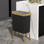 Prullenbak op Pootjes met Klepdeksel Smalle Geurafsluitende Afvalbak in Modern Design voor Keuken | Badkamer | Slaapkamer en Woonkamer