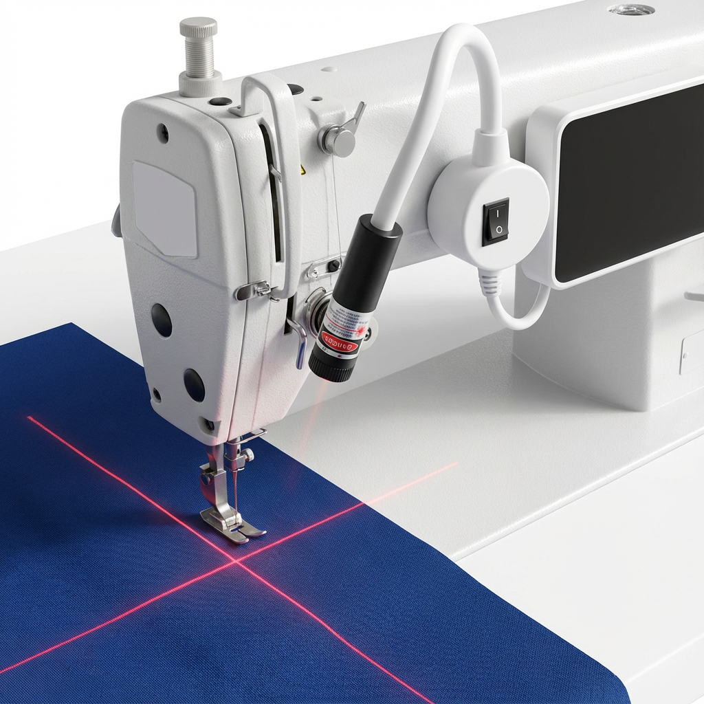 Magnetisch Laserlicht voor Naaimachine | Laser Naaigeleider voor Quilten en Rechte Naden met Flexibele Arm en USB Voeding