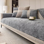 Antislip Bankbeschermer met Linnenstructuur Wasbare Bankhoes per Stuk voor Hoekbank | Tweezitsbank en Fauteuil