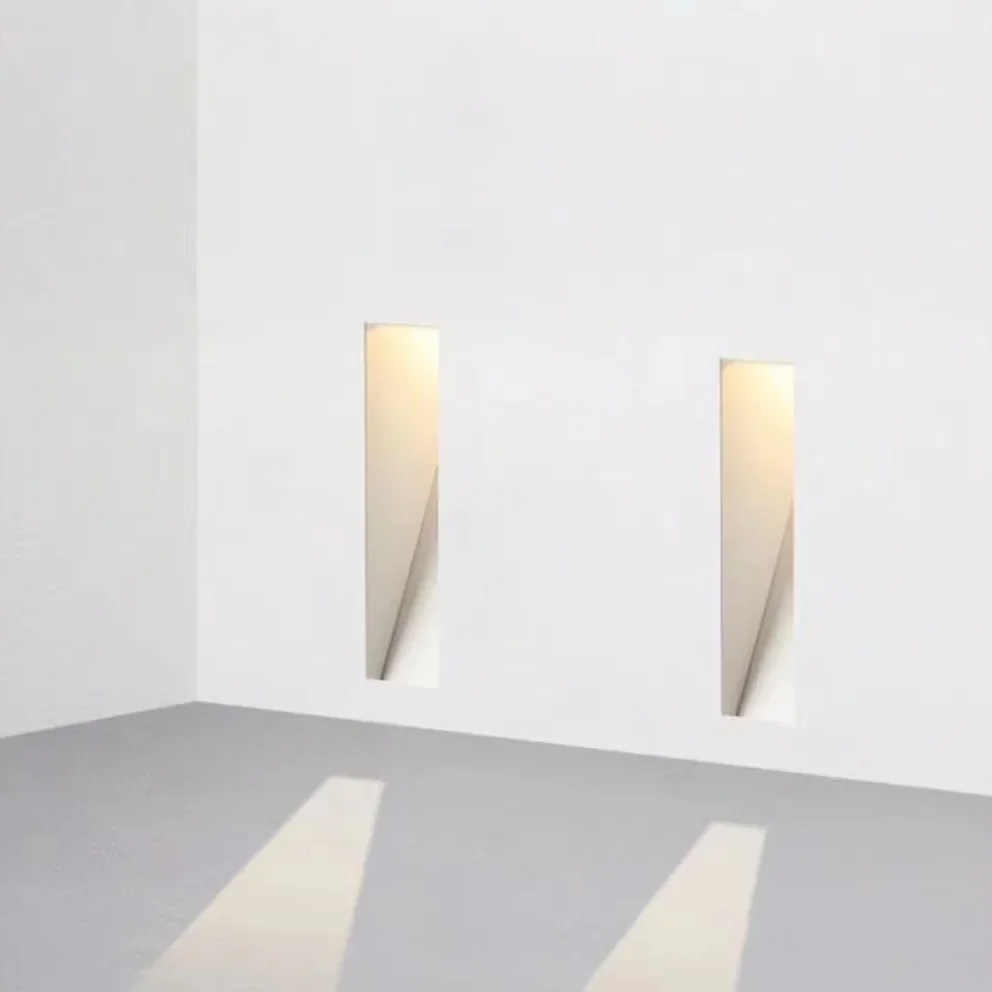 Inbouw LED Wandlamp met Bewegingssensor Randloze Traplamp met Geperforeerd Paneel en Zacht Licht naar Beneden voor Trap | Hal en Gang