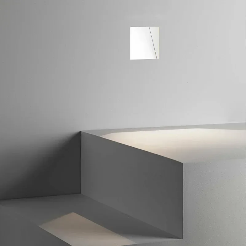Inbouw LED Wandlamp met Bewegingssensor Randloze Traplamp met Geperforeerd Paneel en Zacht Licht naar Beneden voor Trap | Hal en Gang