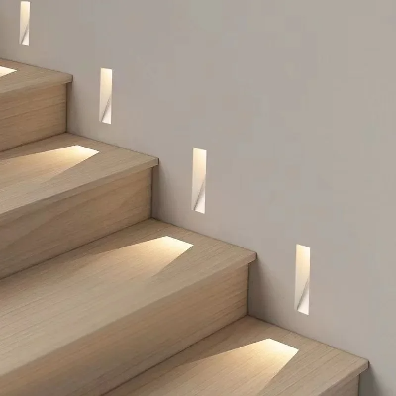 Inbouw LED Wandlamp met Bewegingssensor Randloze Traplamp met Geperforeerd Paneel en Zacht Licht naar Beneden voor Trap | Hal en Gang
