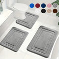 Memory Foam Badmatset met Toiletmat | Zachte Antislip Badmatten Absorberend en Machinewasbaar voor Badkamer en Toilet