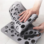 Antislip Douchemat met Zuignappen en Afvoergaten | Flexibele Badkuipmat voor Douche en Bad | Eenvoudig Schoon te Maken Badmat voor Badkamer