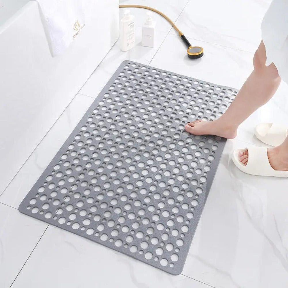 Antislip Douchemat met Zuignappen en Afvoergaten | Flexibele Badkuipmat voor Douche en Bad | Eenvoudig Schoon te Maken Badmat voor Badkamer