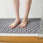 Antislip Douchemat met Zuignappen en Afvoergaten | Flexibele Badkuipmat voor Douche en Bad | Eenvoudig Schoon te Maken Badmat voor Badkamer