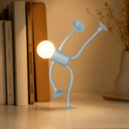 Buigbaar LED Nachtlampje in Poppetjesvorm | Draadloos Sfeerlampje op Batterijen voor Nachtkastje | Bureau en Boekenkast
