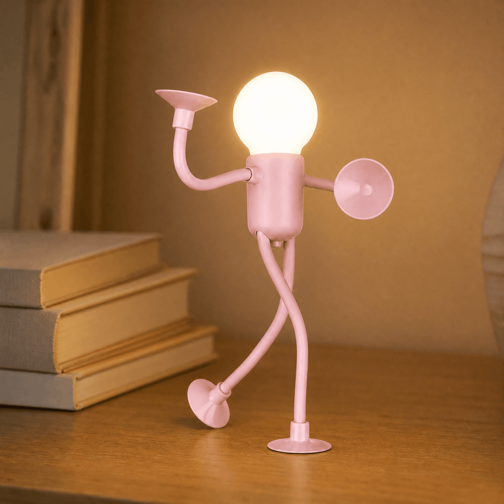 Buigbaar LED Nachtlampje in Poppetjesvorm | Draadloos Sfeerlampje op Batterijen voor Nachtkastje | Bureau en Boekenkast