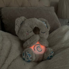 Ademhalingsknuffel Koala met Nachtlampje | Pluche Knuffel met Bewegende Buik | Hartslaggeluid en Zacht Licht